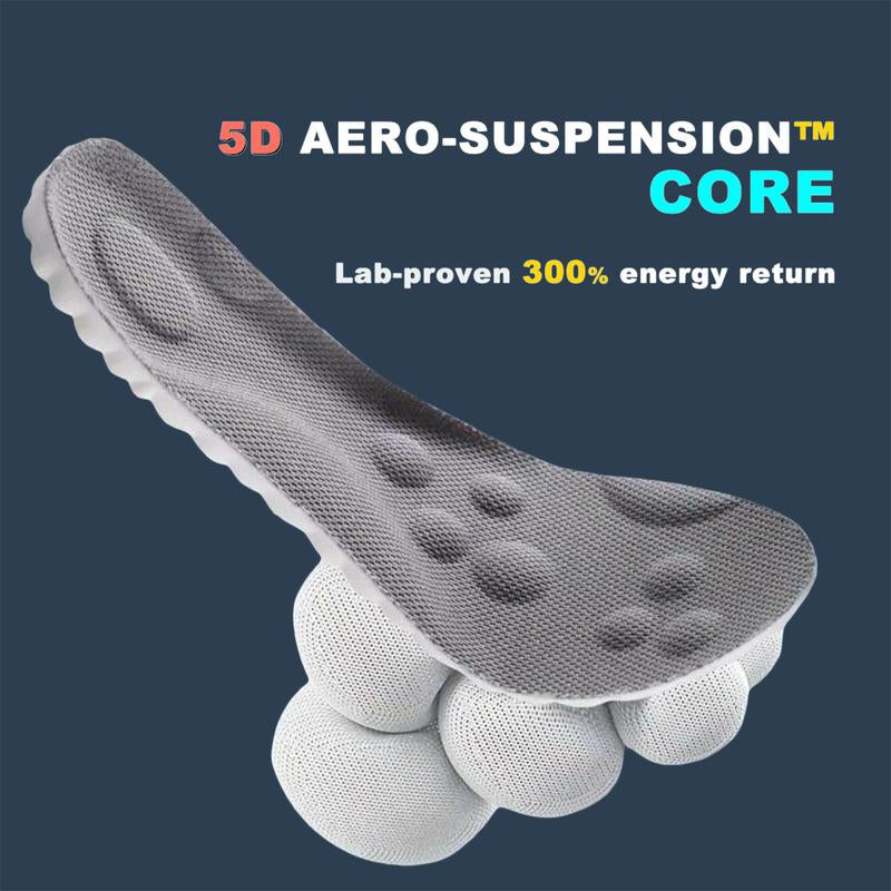 4D Arch Support Insoles for Men and Women, Memory Foam Cushioning with Shock Absorption for Enhanced Foot and Joint Support