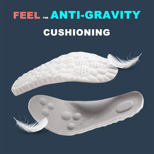 4D Arch Support Insoles for Men and Women, Memory Foam Cushioning with Shock Absorption for Enhanced Foot and Joint Support